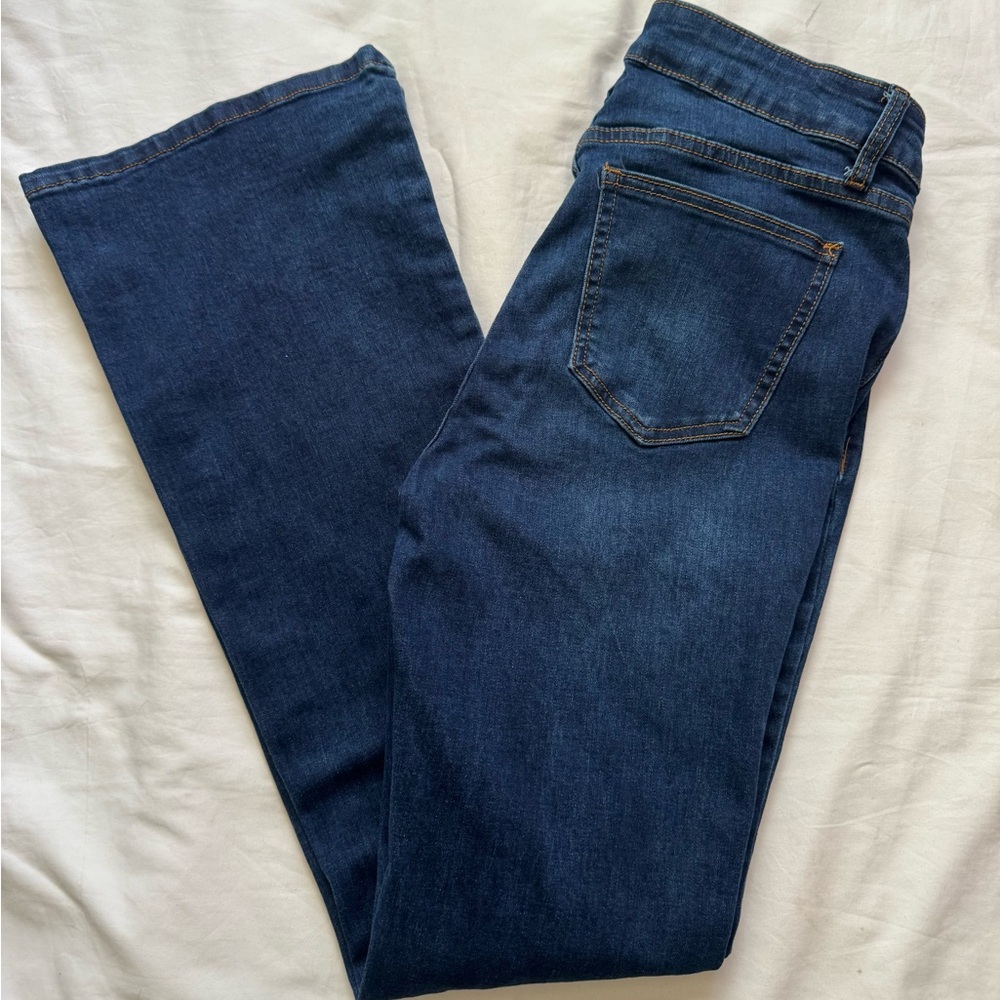 Fire & Rain Denim Jeans Dark Wash Womens Juniors Size 7 Flare Leg